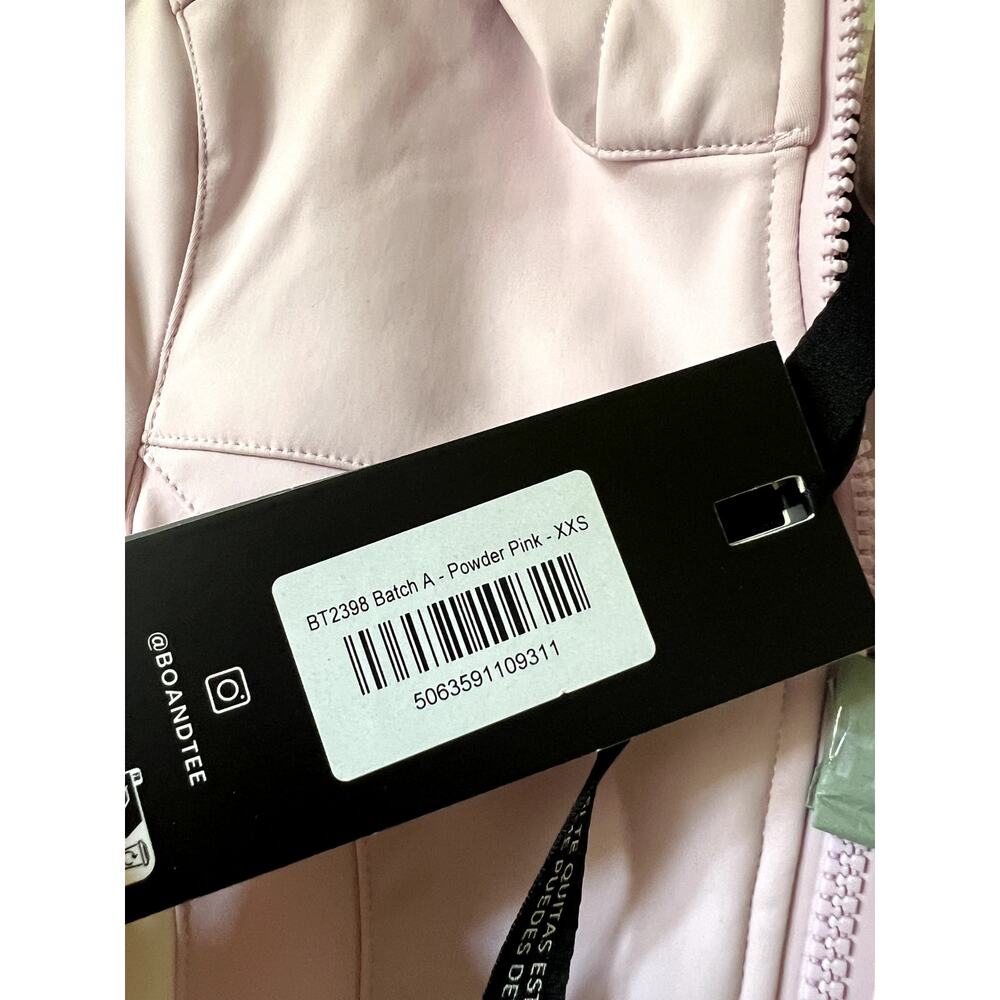 Bo + Tee Oh Polly Waterproof Hooded Fitted Ski Suit in Powder Pink Size XXS - Picture 5 of 7